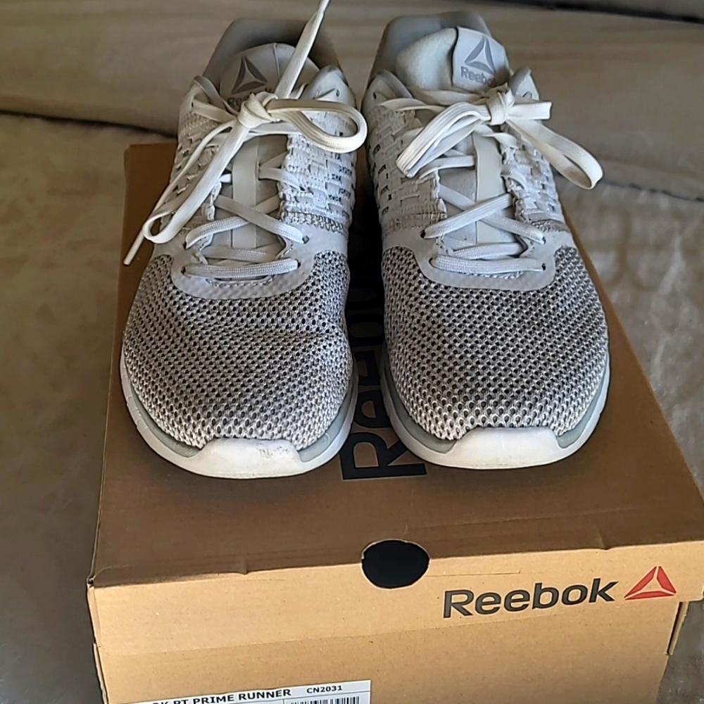 Women's White Reebok Running Shoes - 7.5